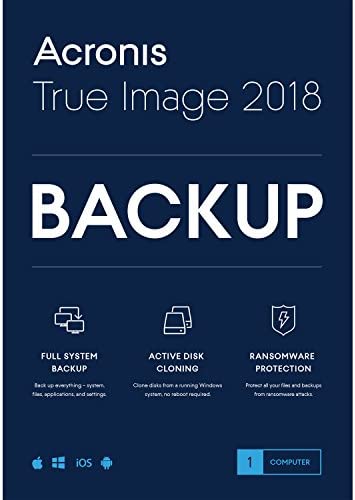 Amazon.com: Acronis True Image 2018 Backup Software