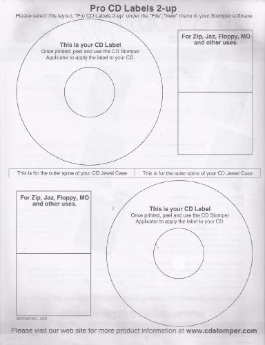 Amazon.com: CD Stomper Pro CD Label Refills