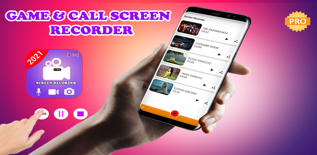 Screen Recorder & Screenshot & Games in HD Screen take screenshot in high quality 4K Full HD NO ads