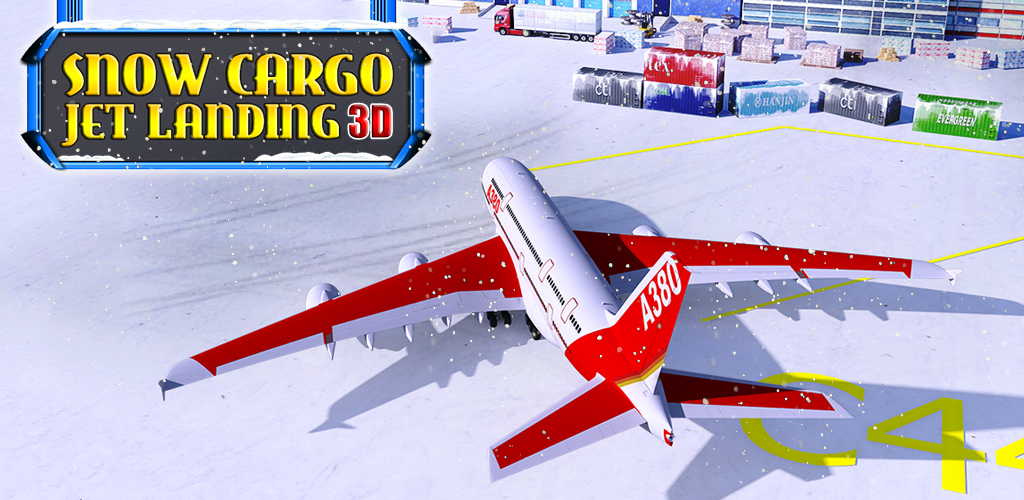 Snow Cargo Jet Landing 3D