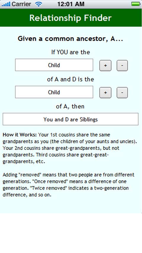 Relationship Finder