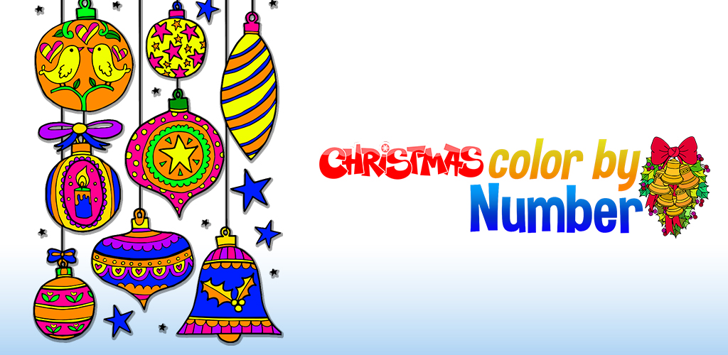 Christmas Color by Number Book - Grownups Paint + Glitter + Crayon + Oil Paint Coloring Pages