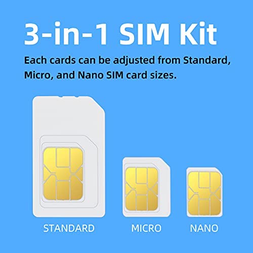 EIOTCLUB Prepaid 4G LTE Cellular SIM Card - No Contract Wireless - USA Compatible with AT&T and