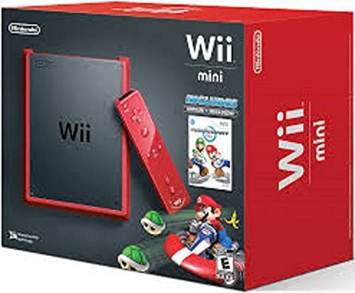 Amazon.com: Wii Mini with Mario Kart Wii Game - Red (Renewed) : Video Games