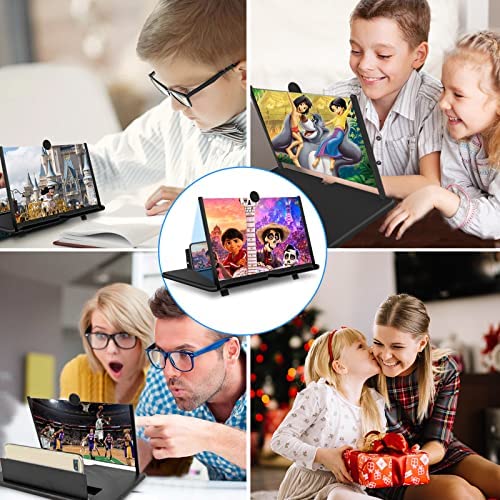 Amazon.com: 18" Screen Magnifier for Cell Phone,3D HD Phone Screen Amplifier with Foldable Stand Hol