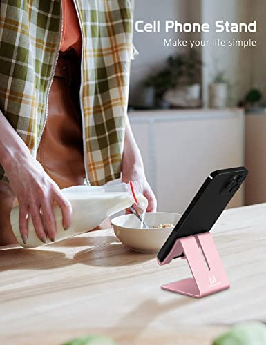 Amazon.com: Tobeoneer Cell Phone Stand Holder Aluminum Desktop Solid Universal Desk Stand for iPhone