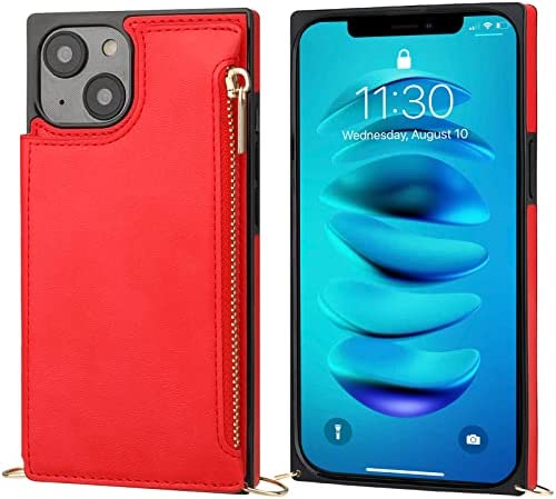 Amazon.com: Bocasal Crossbody Wallet Case for iPhone 14 Plus with RFID Blocking Card Slot Holder, Ma