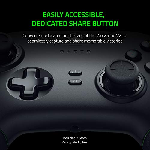 Amazon.com: Razer Wolverine V2 Wired Gaming Controller for Xbox Series X|S, Xbox One, PC: Remappable