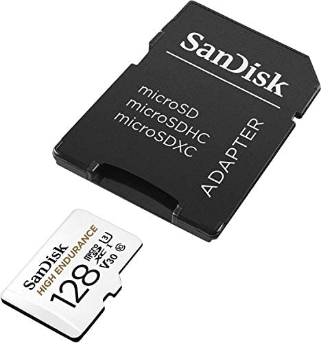 SanDisk 128GB High Endurance Video MicroSDXC Card with Adapter for Dash Cam and Home Monitoring syst