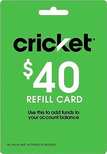 Amazon.com: Cricket Wireless - $40 Refill Card : Cell Phones & Accessories