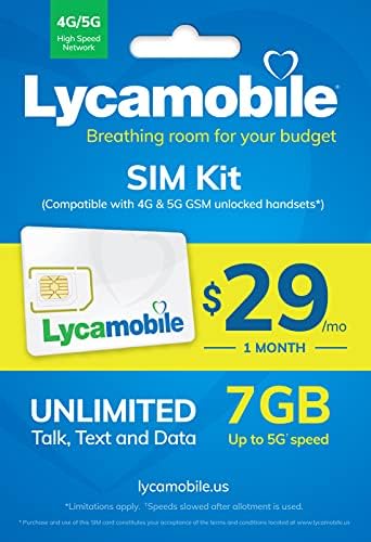 Lycamobile $29 Unlimited Plan with 75 Plus Countries